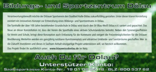 Quelle: Sportverein Blau-Weiss-Dölau