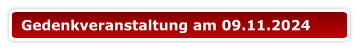 Gedenkveranstaltung am 09.11.2024
